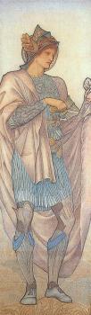 Sir Edward Coley Burne-Jones : St. Martin, design for stained glass